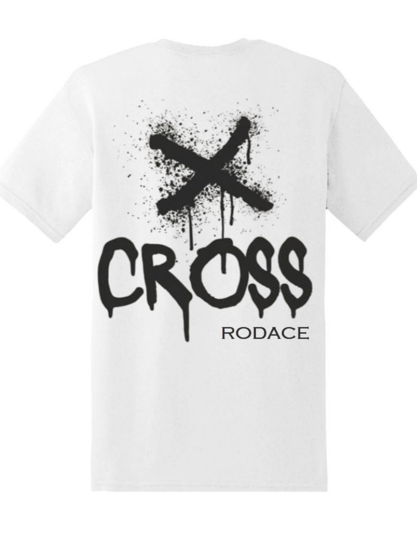 AXED - Camiseta blanca con bolsillos - Cross Rodace Black X