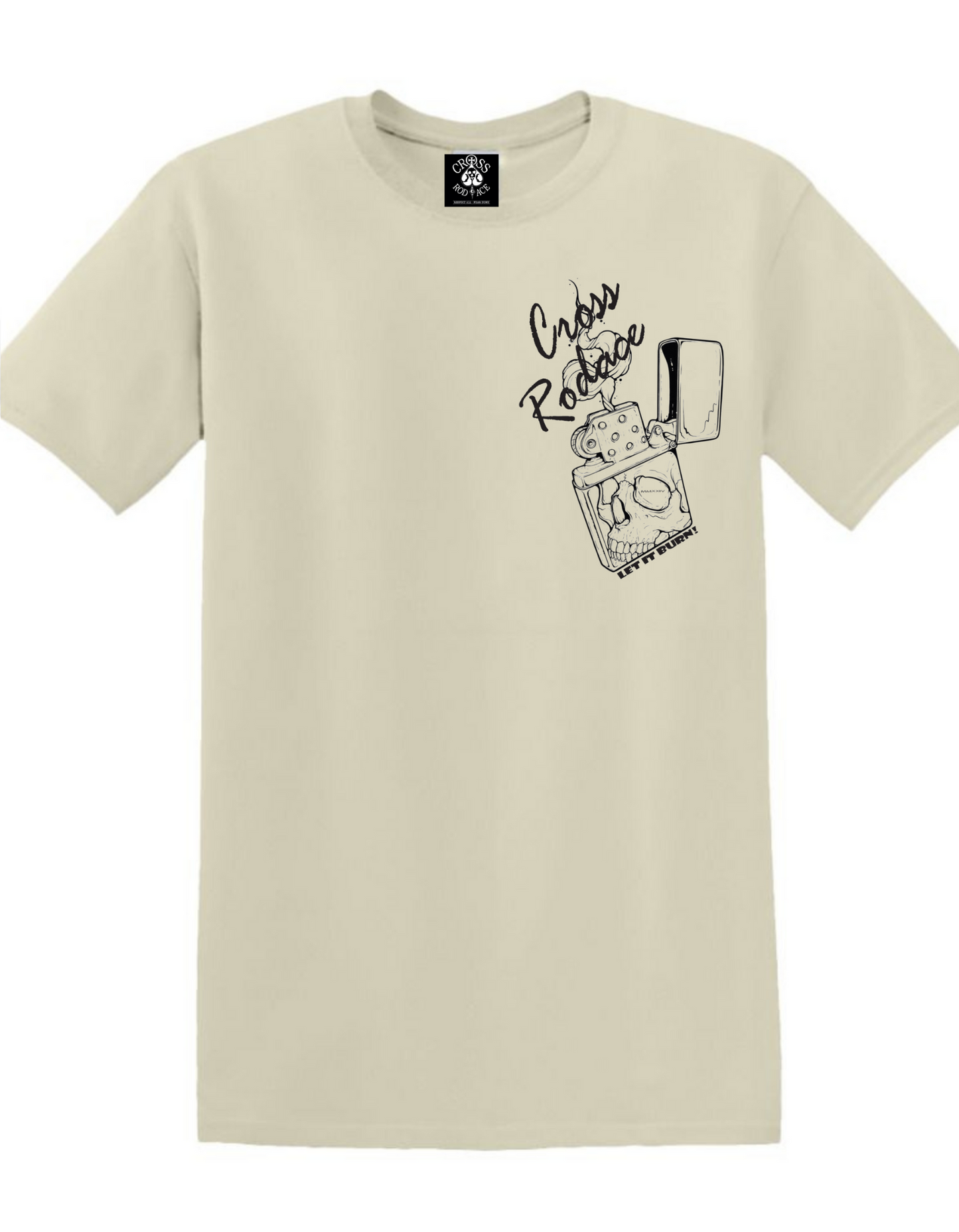 RISE OF THE PHOENIX - T-shirt à poche blanc Cross Rodace - Orange