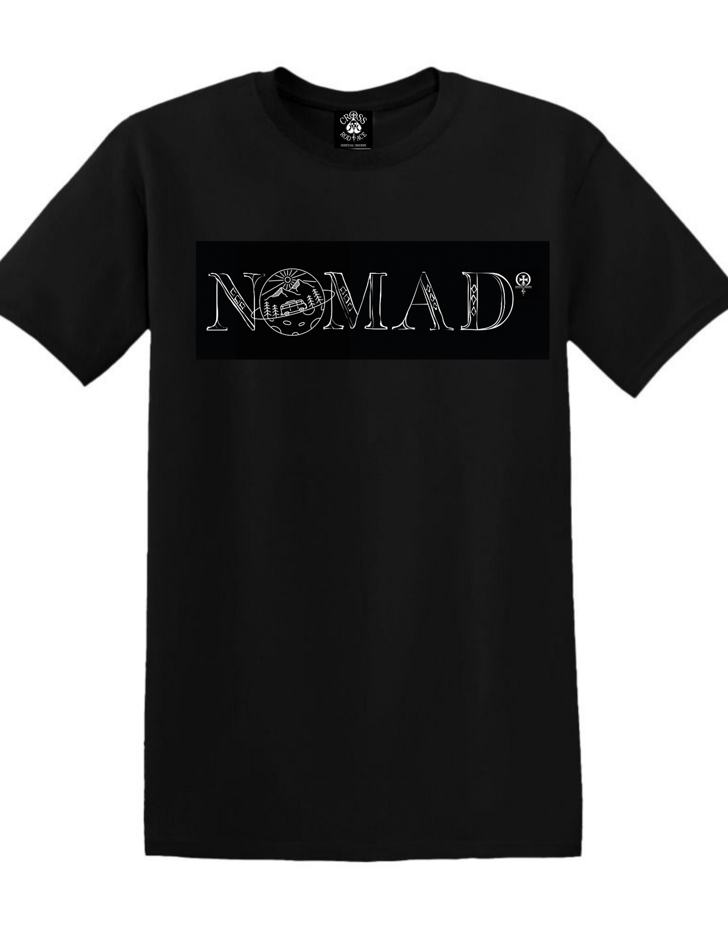 FLAMES NOMAD - Camiseta Nomad Blanca con Bolsillo - Rojo