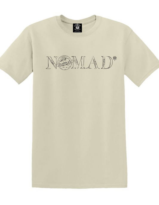 FLAMES NOMAD - Camiseta Nomad Blanca con Bolsillo - Rojo