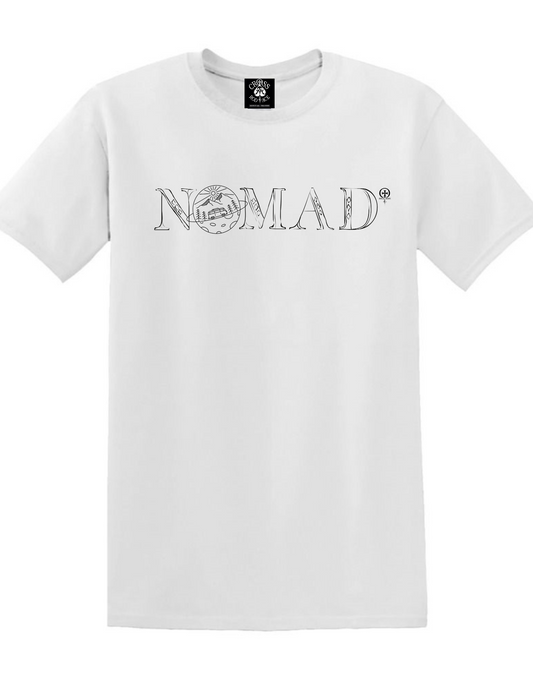 FLAMES NOMAD - T-shirt Nomad Blanc à Poche - Rouge