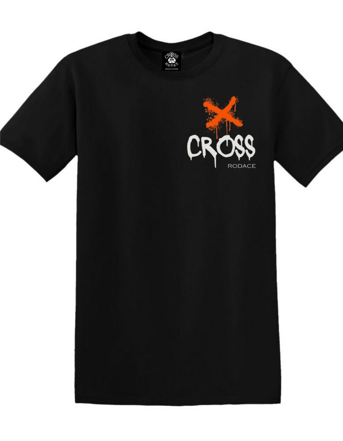 AXED - Camiseta negra con bolsillos - Cross Rodace Orange X