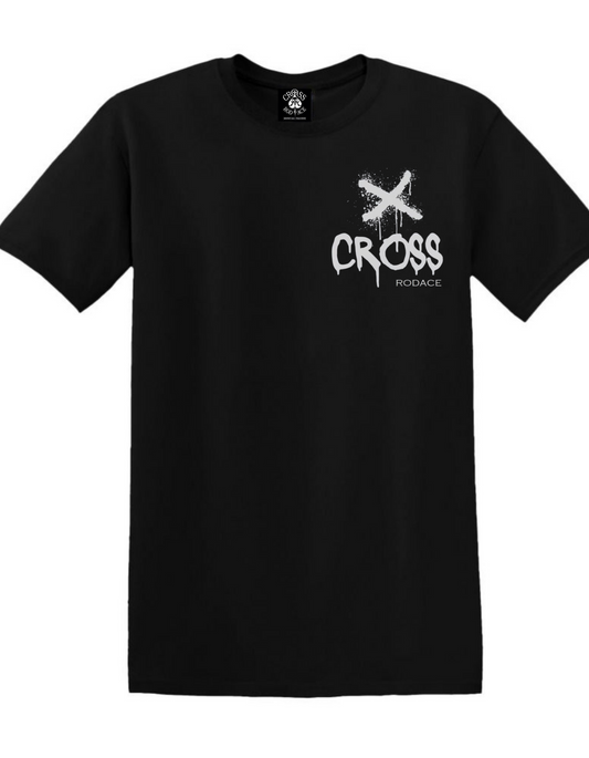 AXED - Camiseta negra con bolsillos - Cross Rodace White X