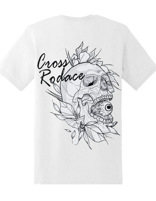 CRANEO SKULL - Cross Rodace White T-shirt - Black Design
