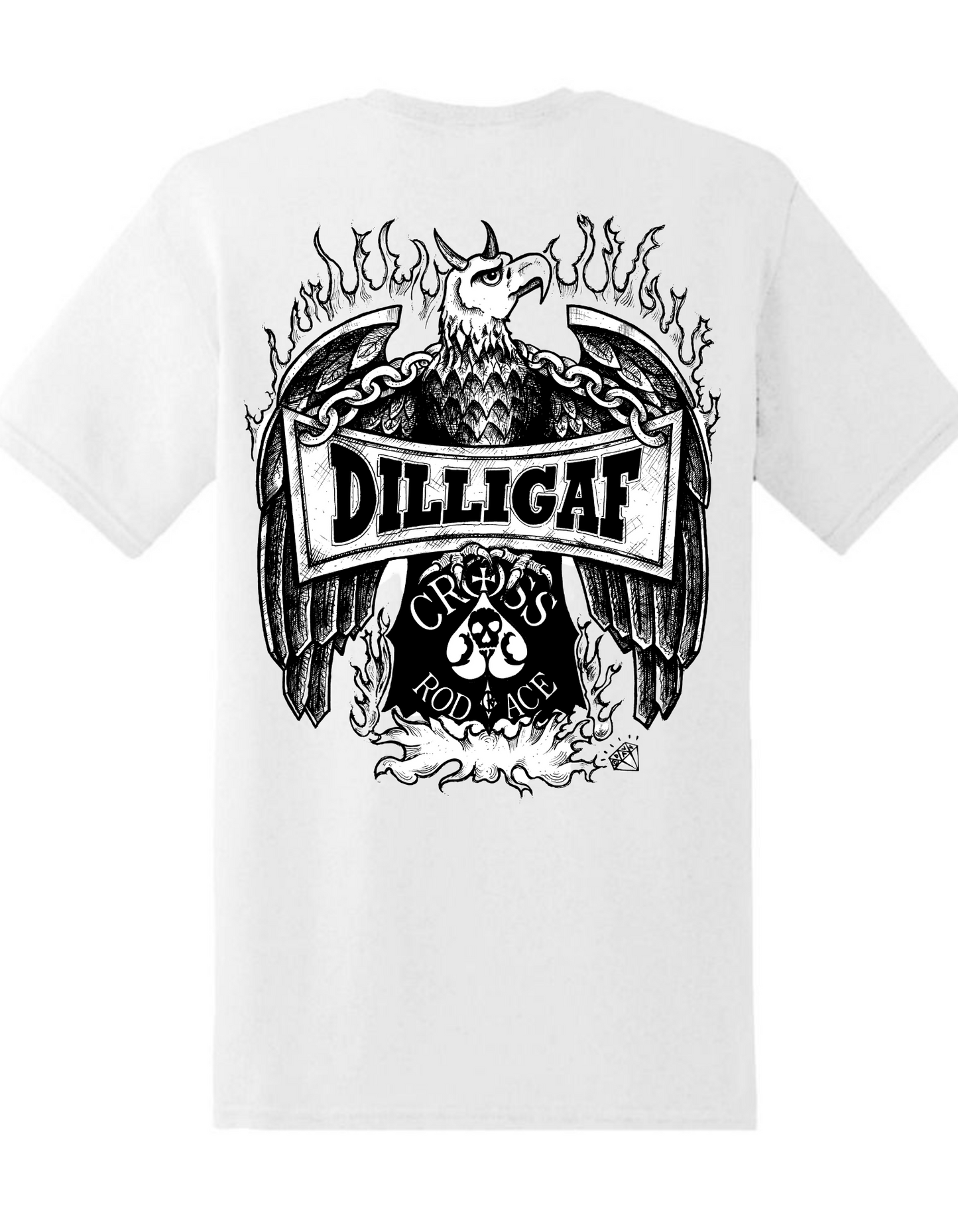 DILLIGAF Original White T-shirt