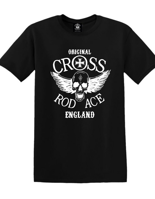 Camiseta CROSS RODACE Original - Negro/Blanco