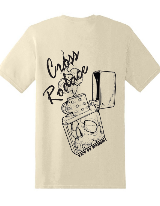 RISE OF THE PHOENIX - T-shirt à poche blanc Cross Rodace - Orange