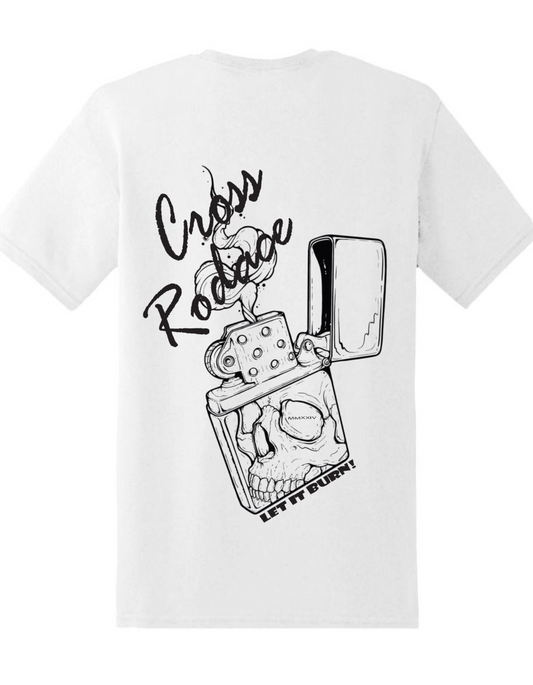 RISE OF THE PHOENIX - T-shirt à poche blanc Cross Rodace - Orange