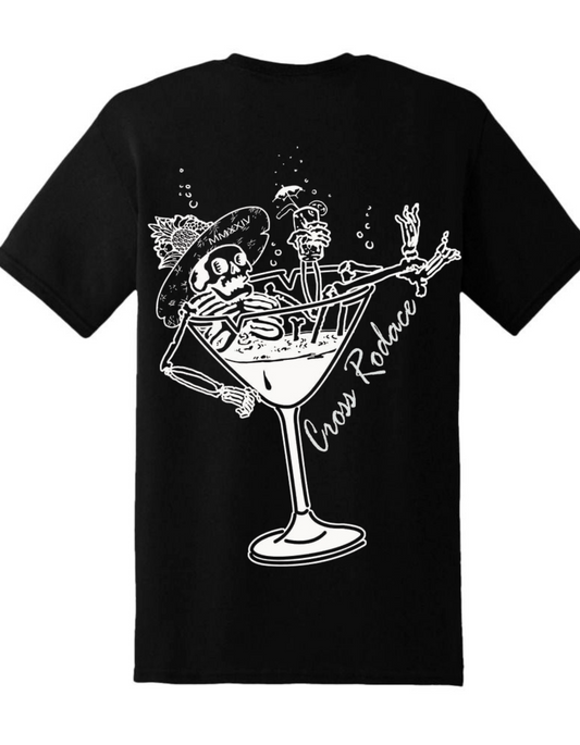 PARADISE LOST Cross Rodace Black T-shirt - White Design