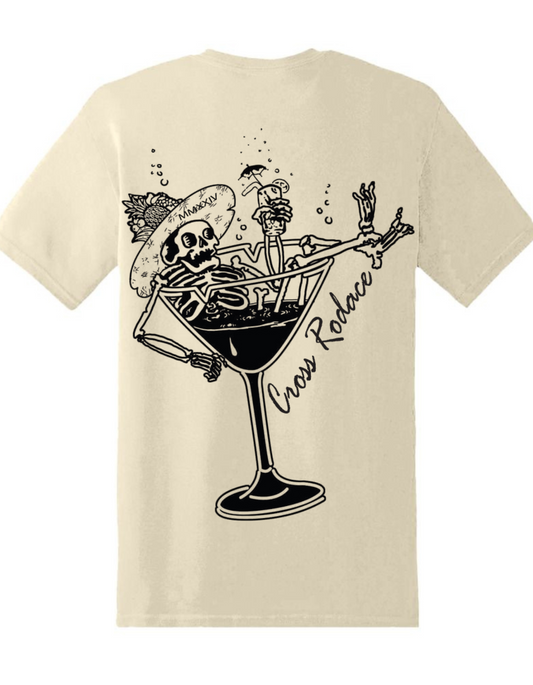 PARADISE LOST Cross Rodace Sandy White T-shirt - Black Design