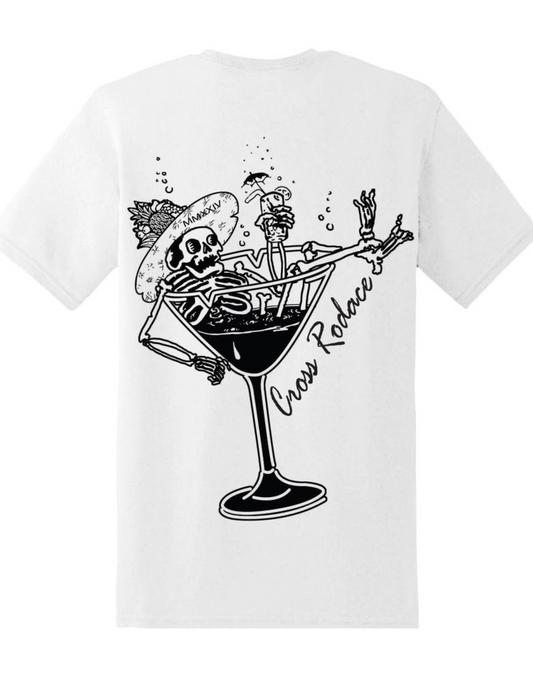 PARADISE LOST Cross Rodace White T-shirt - Black Design