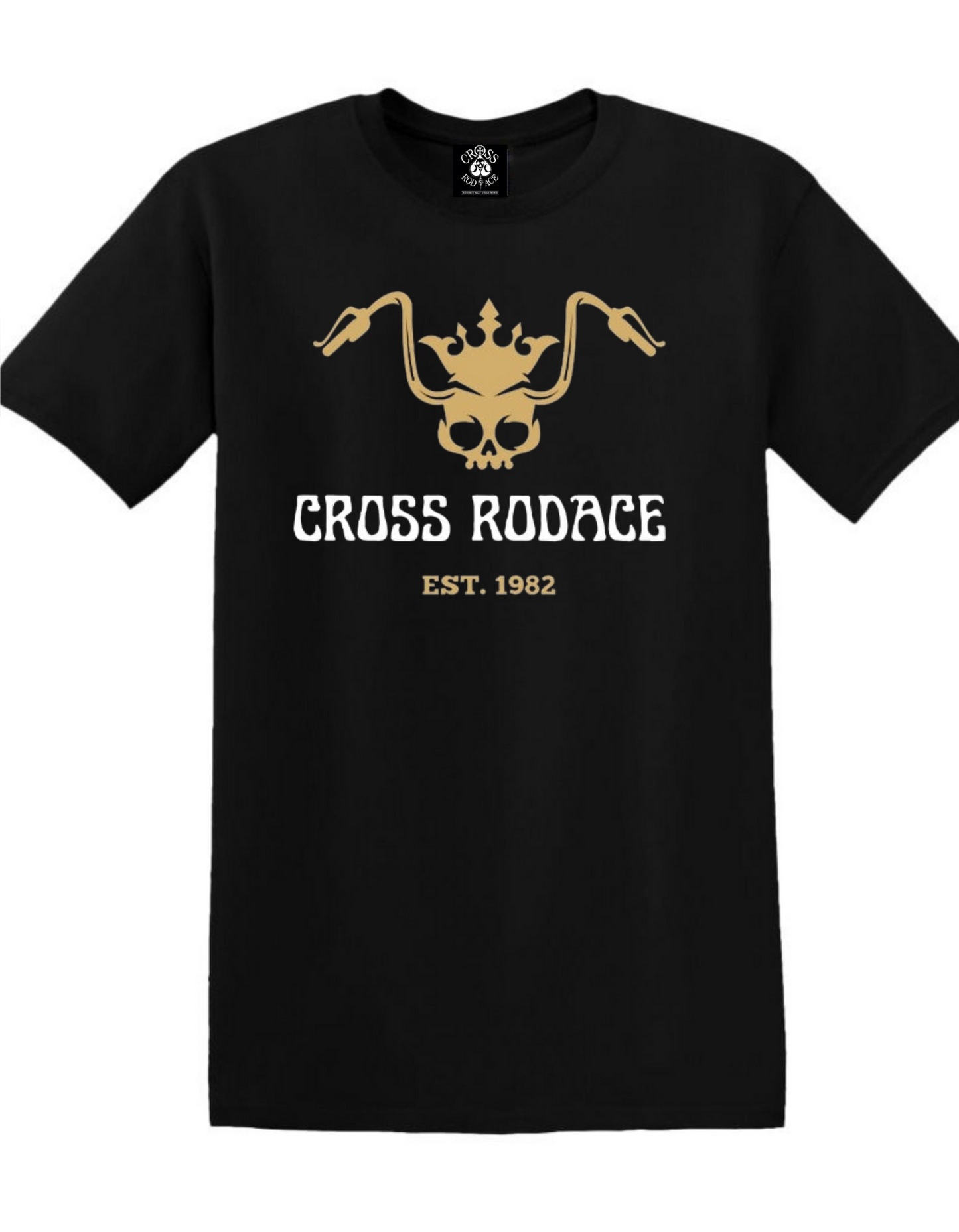 REIGN SKULL RIDER - Camiseta Cross Rodace Negra - Amarilla