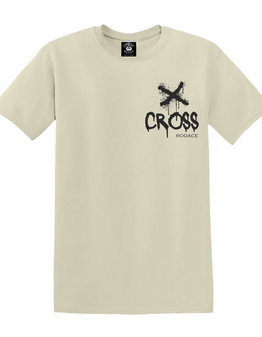 AXED - Camiseta blanca con bolsillos - Cross Rodace Black X