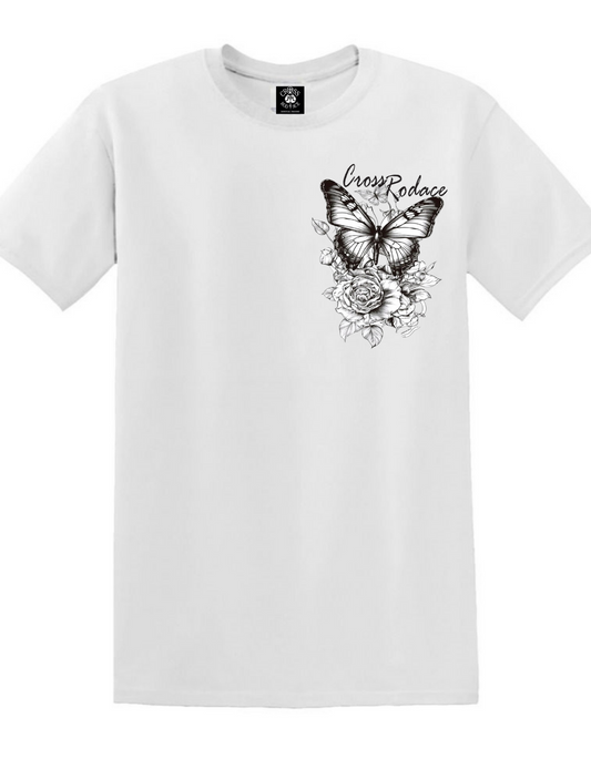 RISE OF THE PHOENIX - T-shirt à poche blanc Cross Rodace - Orange