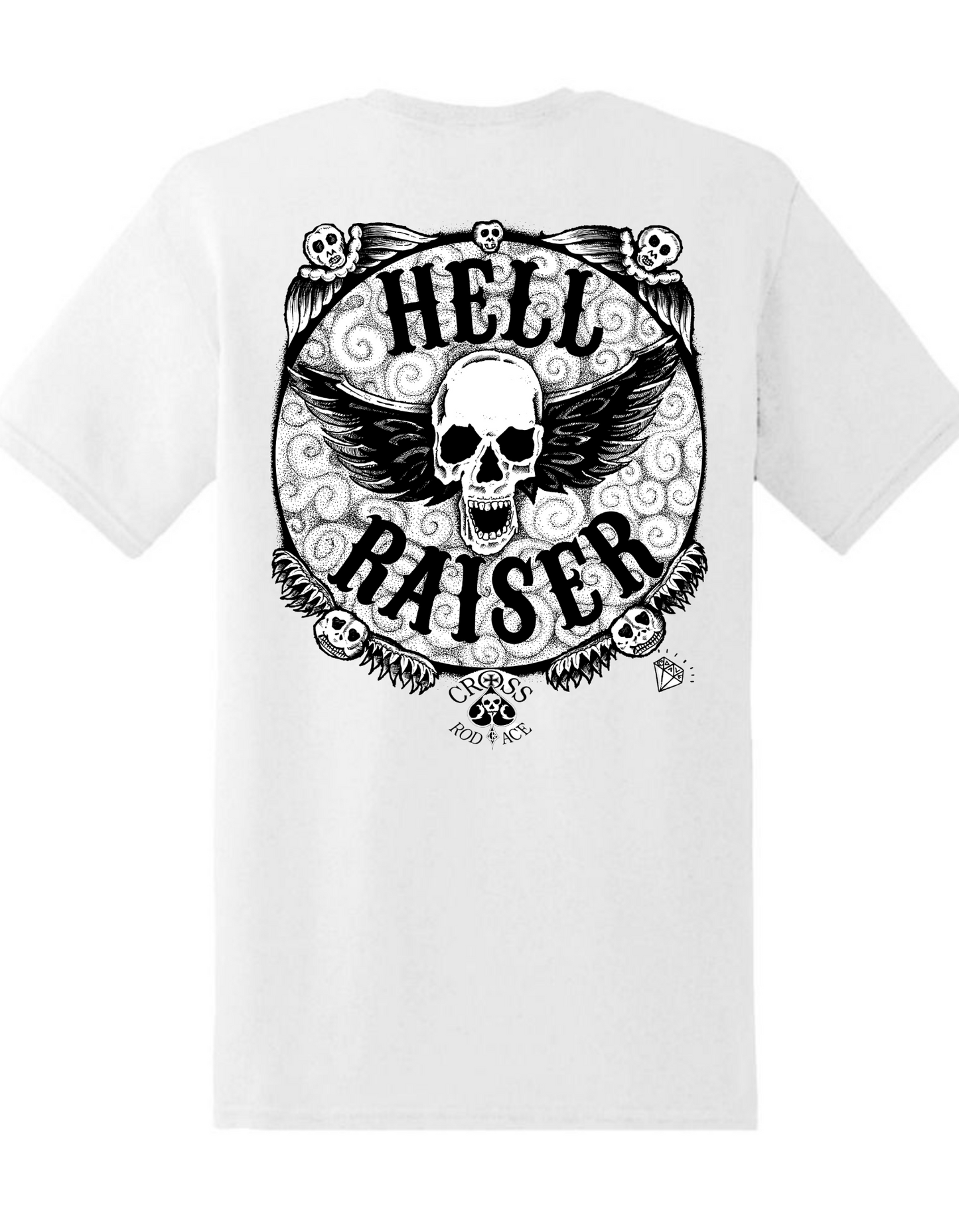 HELL RAISER - T-shirt Racer noir