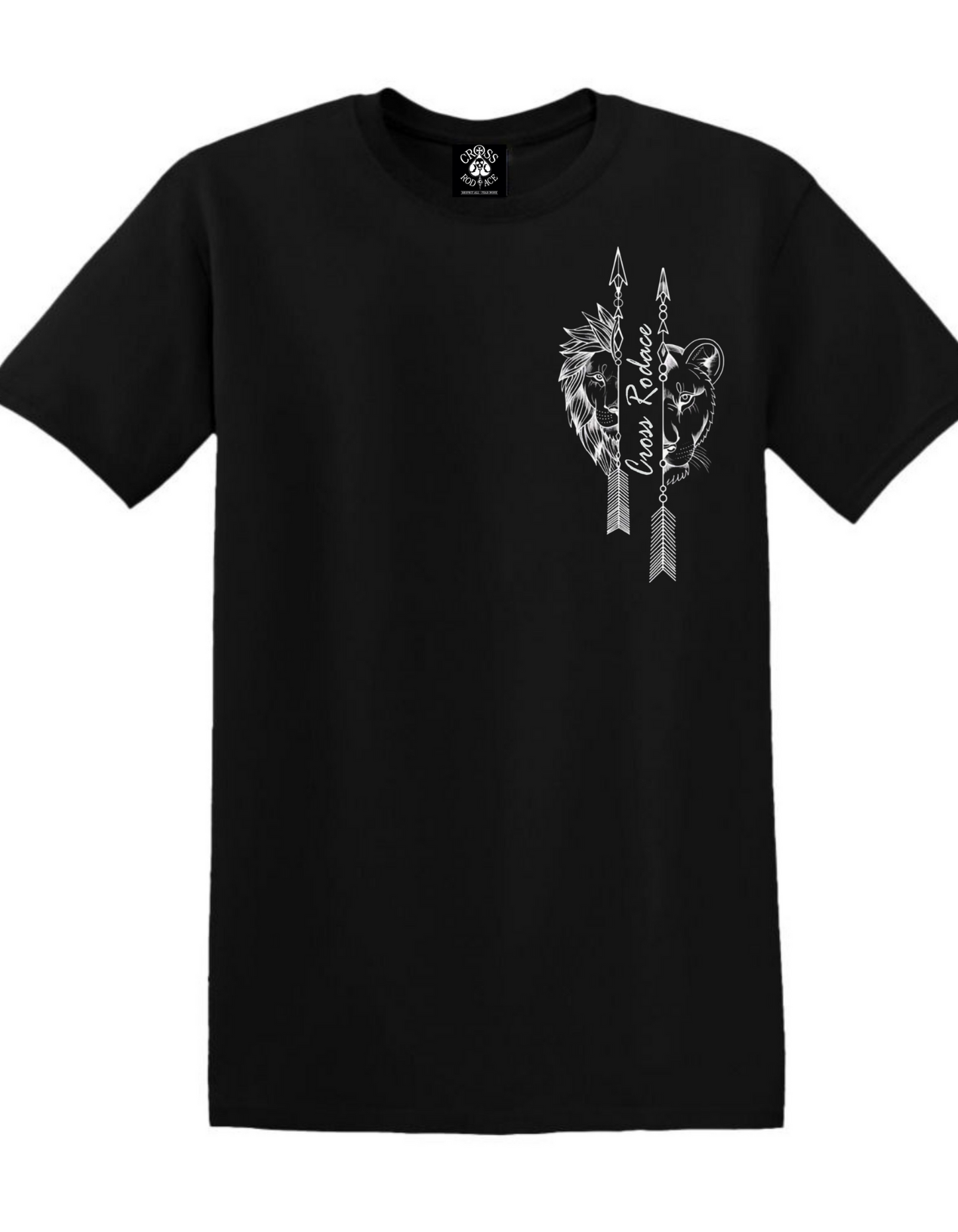 INSTINCT Cross Rodace Black T-shirt - White Pocket Design