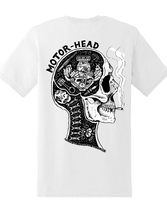 MOTEUR HEAD SKULL - T-shirt noir