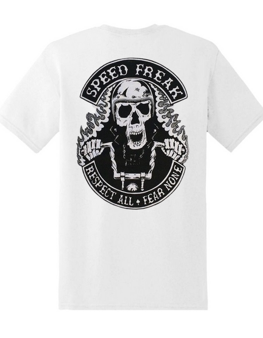 SPEED FREAK Biker White T-shirt