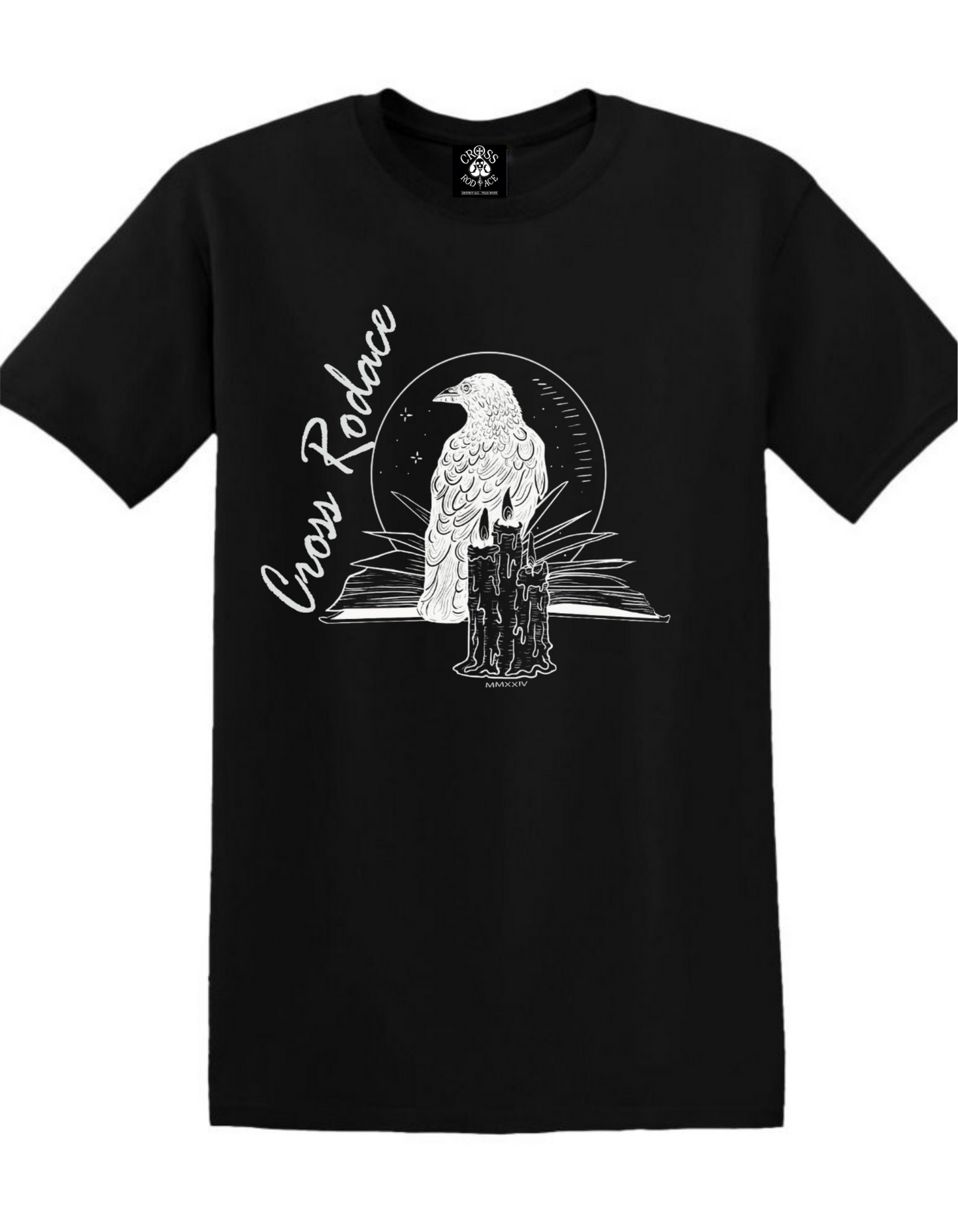 VENGEANCE Cross Rodace Black T-shirt - White Design