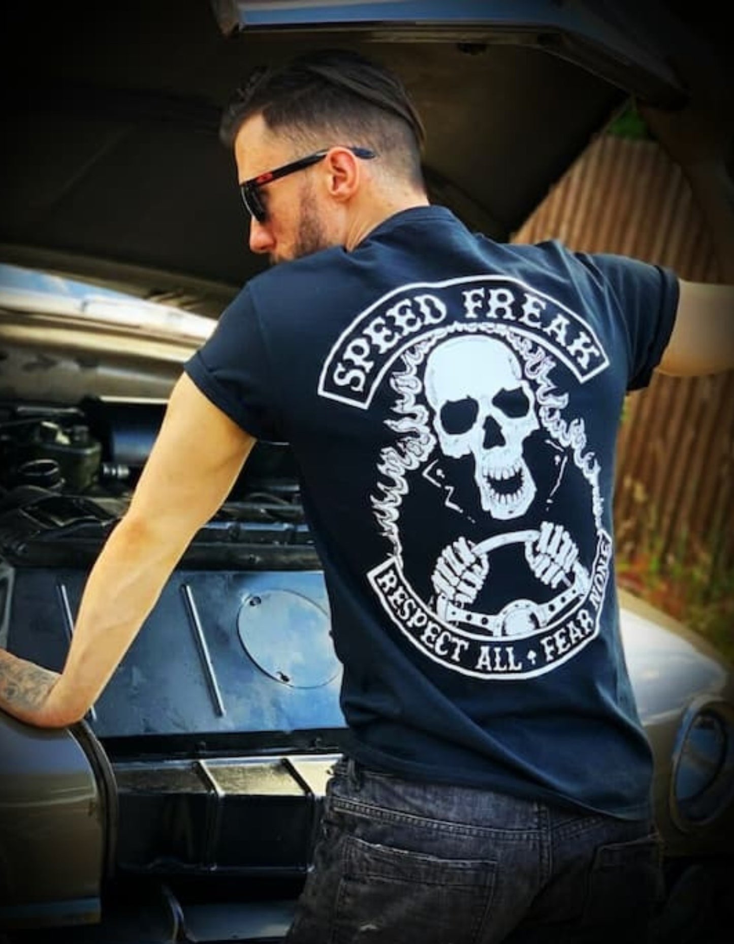 SPEED FREAK - T-shirt noir Car Racer